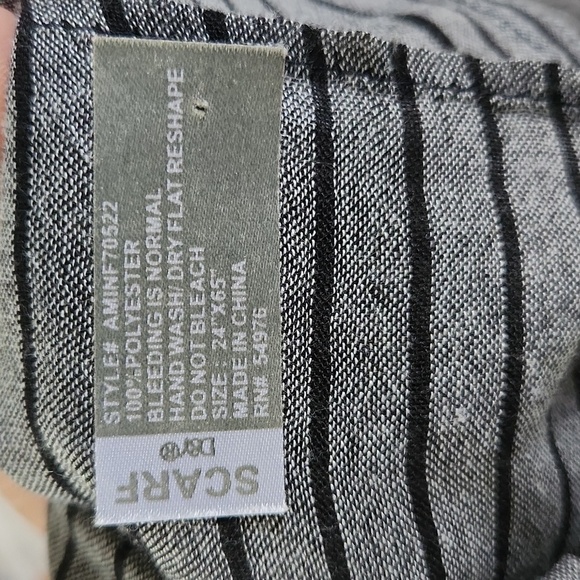 Ombre striped scarf Winter Fall Cozy contemporary Boys Mens Minimalist - Picture 4 of 4